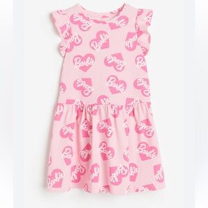 NEW! Girls Pink Barbie Dress Sz 6 - 7